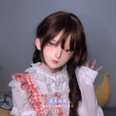 (Heiyao)High Quality Handmade Cheap Female/Girl Resin Half Head Human StyleCosplay Japanese Animego BJD Kigurumi Doll Mask (Heiyao)High Quality Handmade Cheap Female/Girl Resin Half Head Human StyleCosplay Japanese Animego BJD Kigurumi Doll Mask